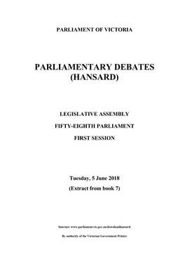 Parliamentary Debates (Hansard)