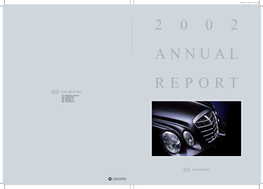 2002 Annual Report Kia Motors Corporation 2002 Annual Report