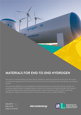 Materials for End-To-End Hydrogen