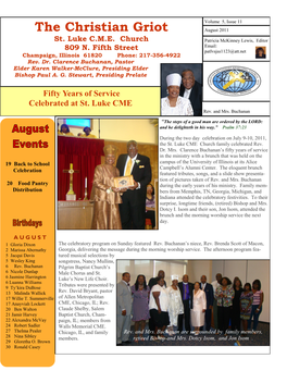 The Christian Griot August 2011 St