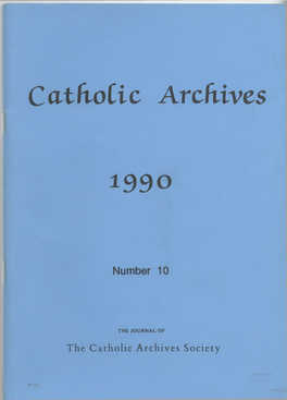 Catholic Archives 1990