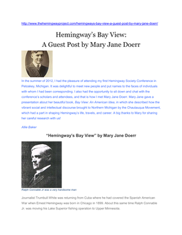 Hemingway's Bay View