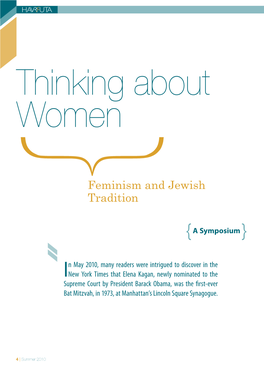 Feminism and Jewish Tradition