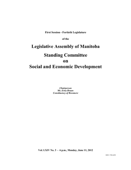 Standing Committee on Social and Economic Development