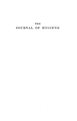 The Journal of Hygiene 1965 Volume.63 No.1