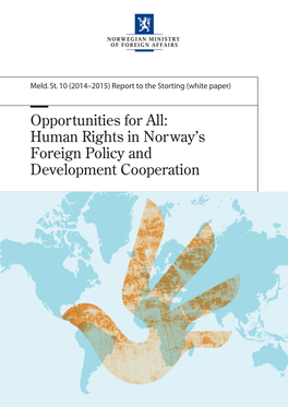 Human Rights in Norway's Foreign Policy and Development Cooperation