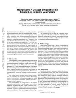 Newstweet: a Dataset of Social Media Embedding in Online Journalism