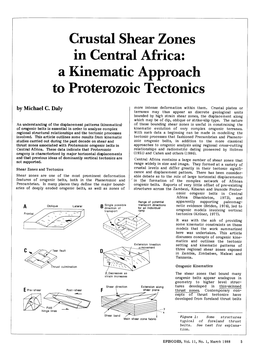 In Central Africa: a Kinematic Approach to Proterozoic Tectonics