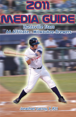 2011 Huntsville Stars MEDIA Guide Table of Contents