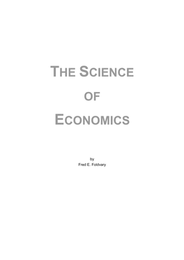 The Science of Economics