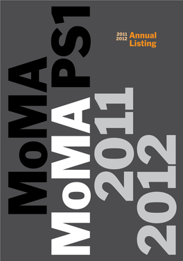 FY2012 Annual Listing