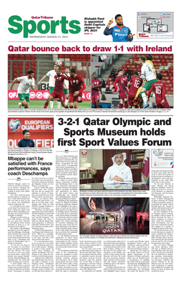 3-2-1 Qatar Olympic and Sports Museum Holds First Sport Values