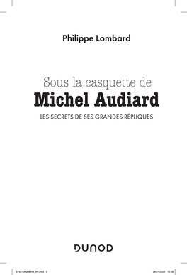 Sous La Casquette De Michel Audiard LES SECRETS DE SES GRANDES RÉPLIQUES