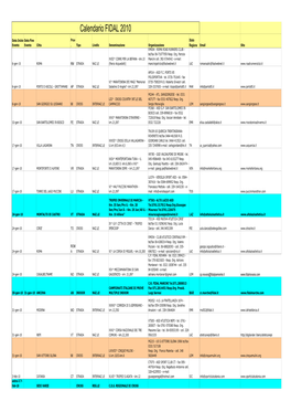 Calendario FIDAL 2010