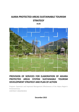 AJARA PROTECTED AREAS SUSTAINABLE TOURISM STRATEGY Draft