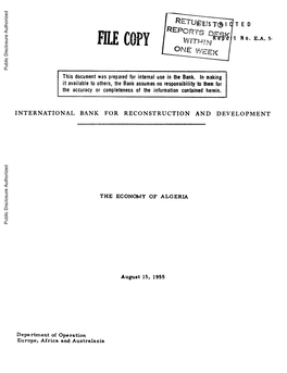 World Bank Document