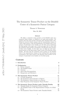 The Symmetric Tensor Product on the Drinfeld Centre of A