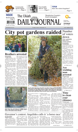 City Pot Gardens Raided