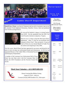 Caddo Sheriff Department 12: 00 Noon
