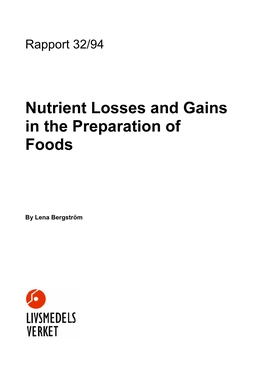 Nutrient Losses and Gains References 49