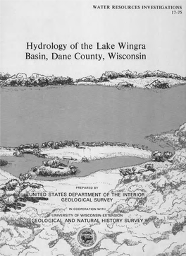 Hydrology of the Lake Wingra Basin, Dane County, Wisconsin