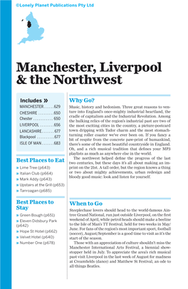 Manchester, Liverpool & the Northwest