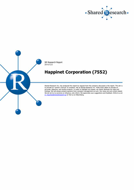 Happinet Corporation (7552)