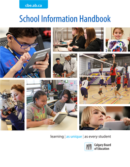 Cbe.Ab.Ca School Information Handbook