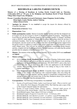 Roudham & Larling Parish Council