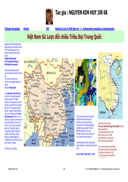 Vietnamhistoirevschine - Ng Kim Huy Chinese Dynasties Period Đời Histoire/Lịch Sử Việt Nam Et --> Événements Mondiaux Contemporains (Ngô Tất Tố Dịch)