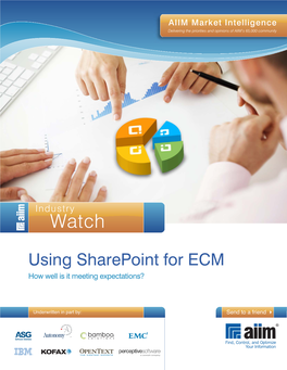 Using Sharepoint for ECM How Well Is It Meeting Expectations?