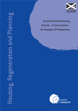 Scottish Social Housing Charter – a Consultation