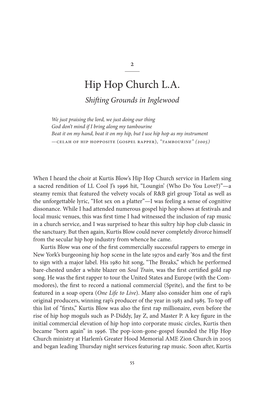 Hip Hop Church L.A. Shifting Grounds in Inglewood