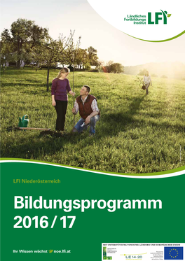 Bildungsprogramm 2016