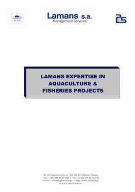 Lamans Expertise in Aquaculture & Fisheries