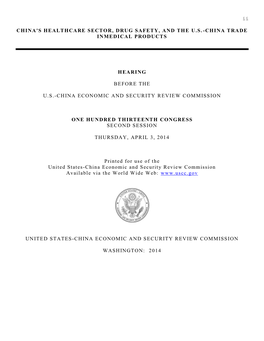 USCC Hearing Transcript April 3, 2014