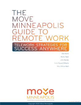 The Move Minneapolis Guide to Remote Work Telework Strategies for Success Anywhere Alex Burns