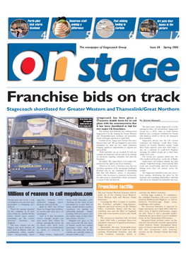 Franchise Bids on Track Stagecoach Shortlisted for Greater Western and Thameslink/Great Northern