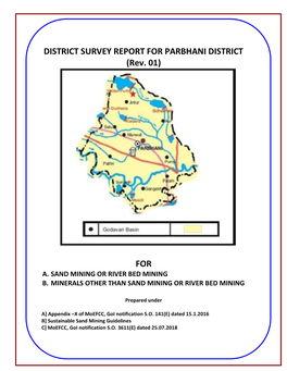 DISTRICT SURVEY REPORT for PARBHANI DISTRICT (Rev. 01)