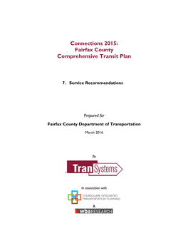 Faifrax County Comprehensive Transit Plan