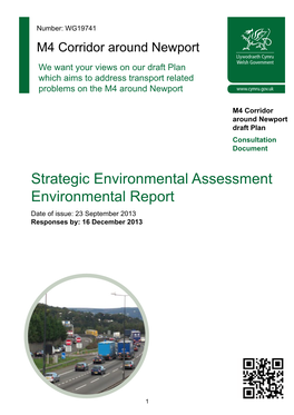 Strategic Environmental Assessment Environmental Report Date of Issue: 23 September 2013 Responses By: 16 December 2013