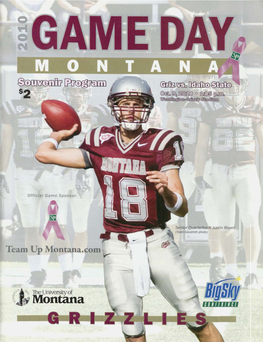October 9, 2010 Game Day Grizzly Football Program