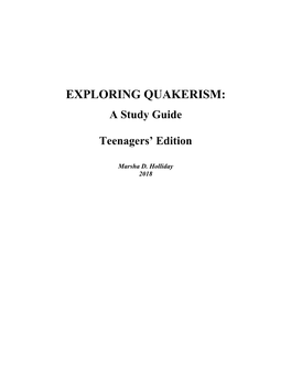 Exploring Quakerism