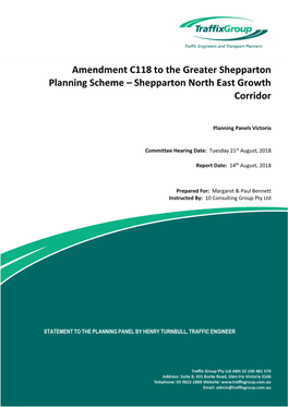 Shepparton North East Growth Corridor