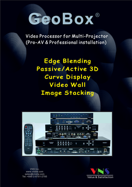 Edge Blending Passive/Active 3D Curve Display Video Wall Image Stacking