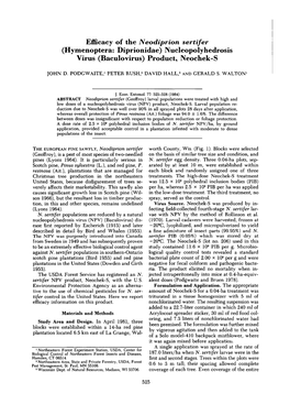 (Hymenoptera: Diprionidae) Nucleopolyhedrosis Virus (Baculovirus) Product, Neochek-S