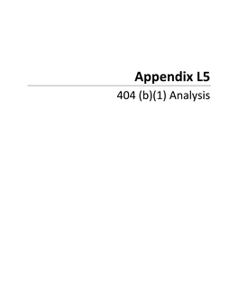 Appendix L5 404 (B)(1) Analysis