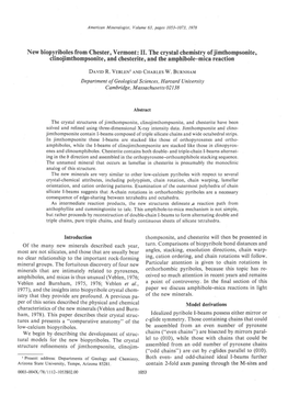 II. the Crystal Chemistry Ofjimthompsonite