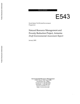 Draft Environmental Assessment Report