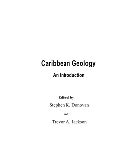 Caribbean Geology